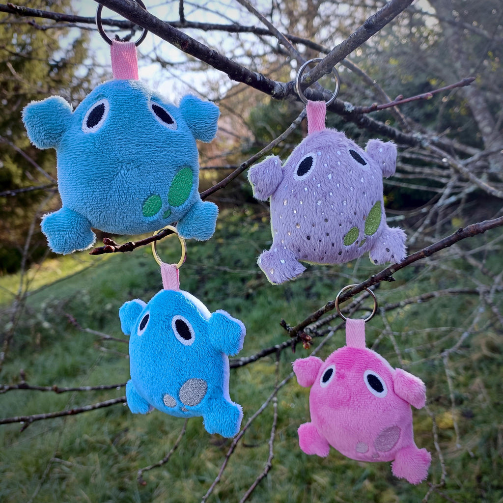 Porte-clé Peluche Grenouille  – sur mesure