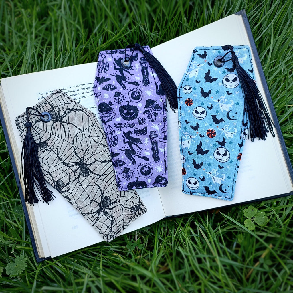 Marque-page cercueil en tissu – sur mesure
