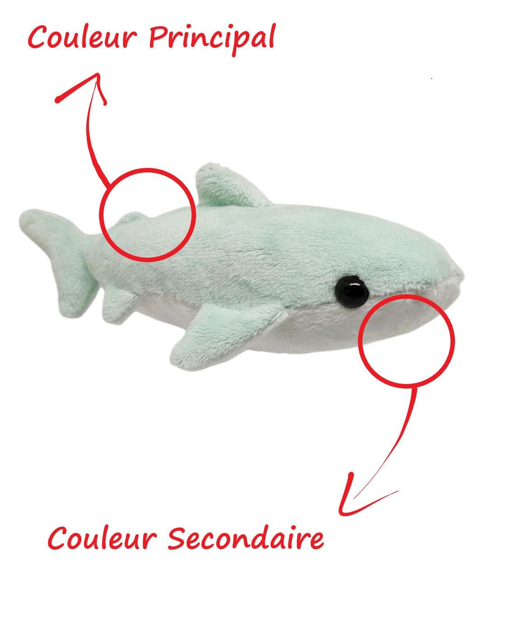Peluche requin moelleux - sur mesure