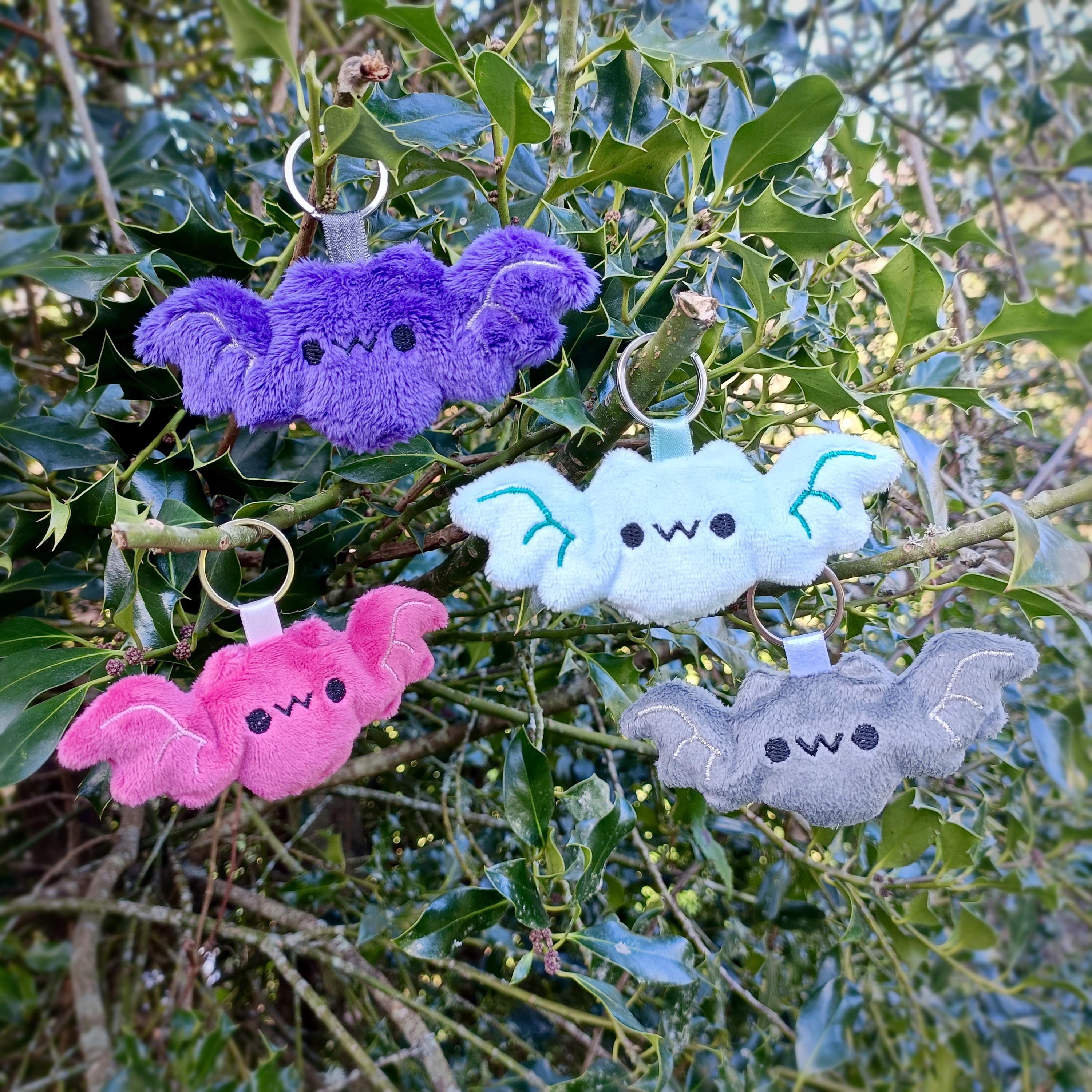 Porte-clés Chauve-Souris Sensorielle en Minky