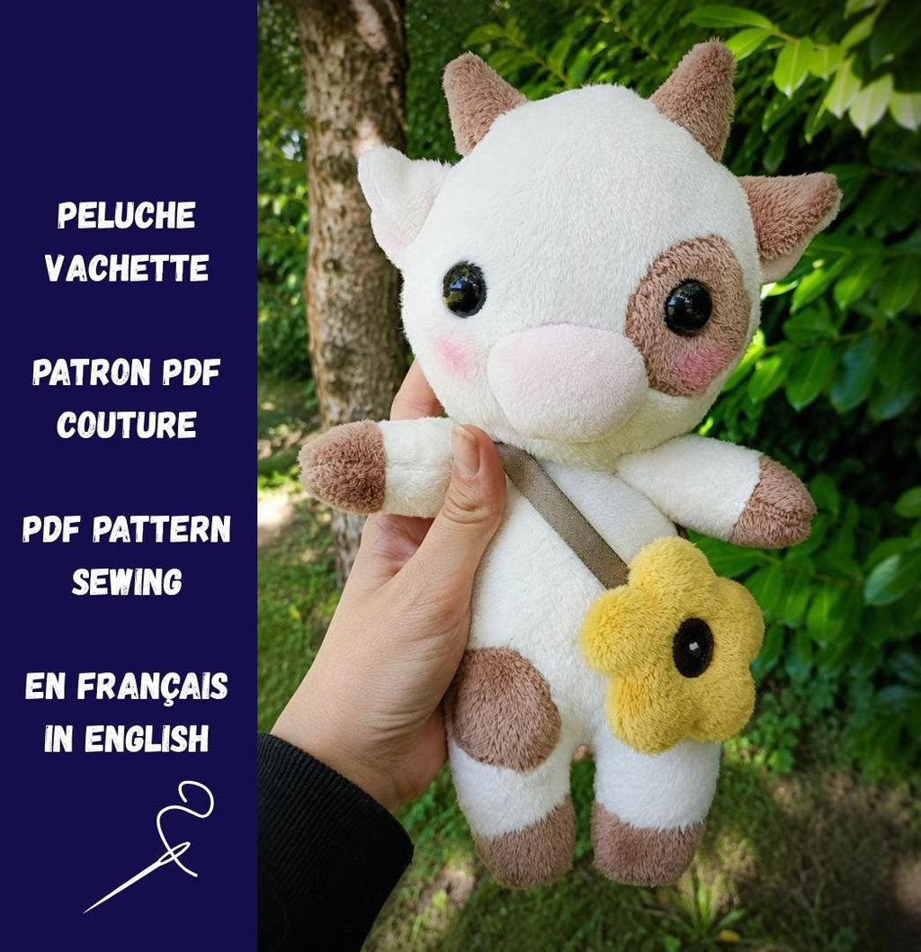 Patron peluche vache PDF