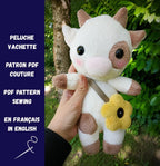 Patron peluche vache PDF