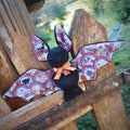 Peluche chauve souris Retro noir
