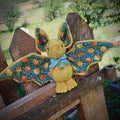 Peluche chauve souris Citrouille moutarde
