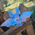 Peluche chauve souris Bleue lavande et étoiles