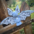 Peluche chauve souris Bleu lavande Halloween