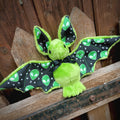 Peluche chauve souris Alien Vert