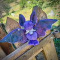 Peluche chauve souris Galaxy violette